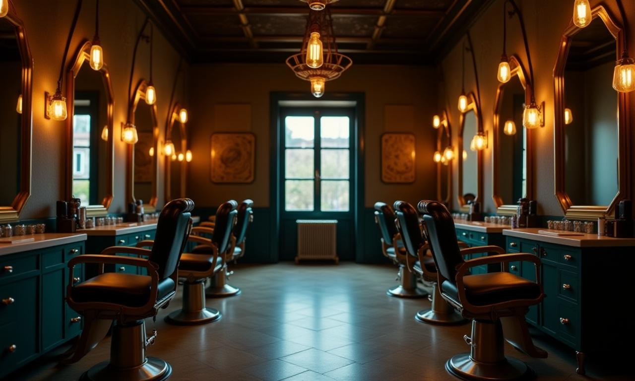 Interno elegante di [[COMPANY_NAME]] con dettagli astronomici